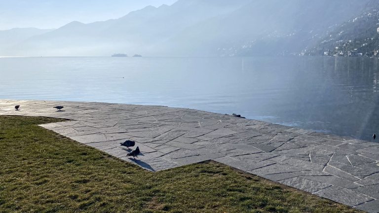 Parco pubblico sul lungolago